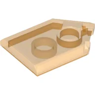 Tile Special 2 x 3 Pentagonal / Trans-Orange