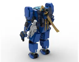 Blue mech suit