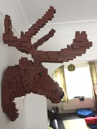 Lego Reindeer Head - DOWNLOADABLE INSTRUCTIONS