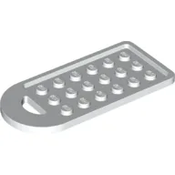 Bag Tag with 3 x 6 Studs / White