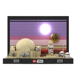 Binary Sunset from A New Hope Diorama