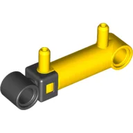 Pneumatic Cylinder 1 x 5 with 2 Inlets / Yellow