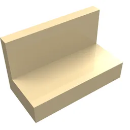Panel 1 x 2 x 1 [Square Corners] / Tan