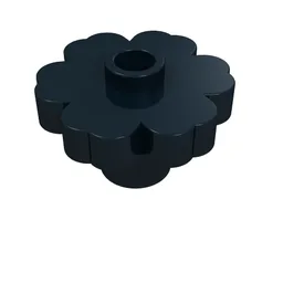 Plant, Flower 2 x 2 - Round [Open Stud] / Black