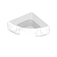 Tile Round 1 x 1 Quarter / Trans-Clear