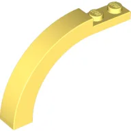 Brick Arch 1 x 6 x 3 1/3 Curved Top / Bright Light Yellow