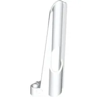 Technic Panel Fairing # 8 Small Long, Large Hole, Side B / White