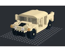 MOC deserted Humvee