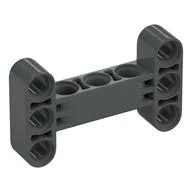 Technic Beam 3 x 5 Thick [90° Offset Centre Beam Holes] / Dark Bluish Gray