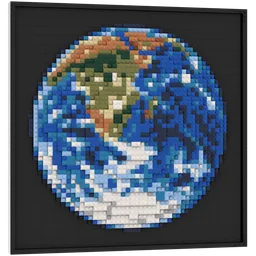 The Blue Marble mosaic