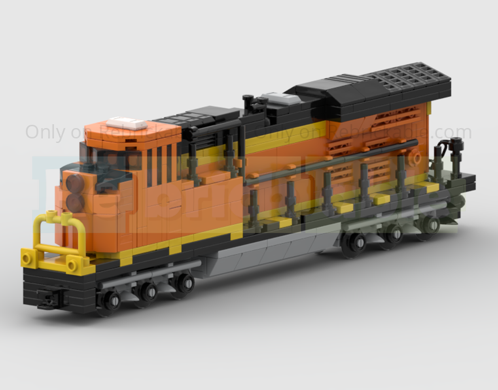 Lego 4-Wide BNSF GE ES44DC Diesel Locomotive Train