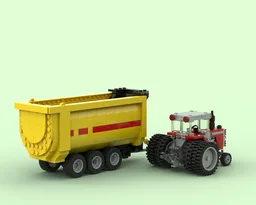 MF 2805 with Silage Wagon