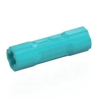 Technic Driving Ring Connector Smooth [2 rounded and 2 flat side walls] / Medium Azure
