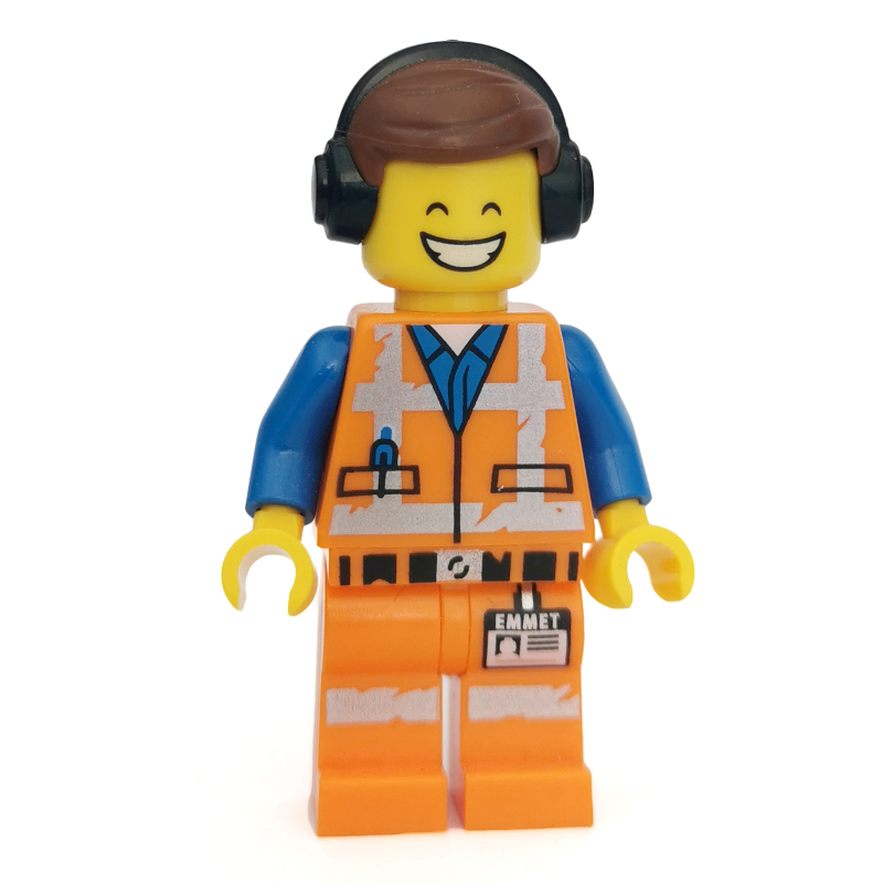 Lego Emmet, Worn Outfit, Headphones