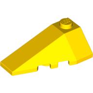 Lego Brick Wedged, Sloped 4 x 2 Triple Left / Yellow
