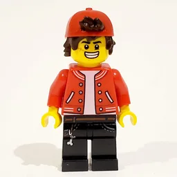 Jack Davids, Red Jacket with Backwards Red Cap