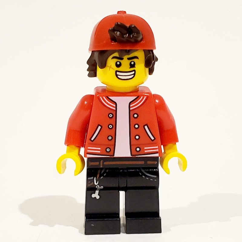 Lego Jack Davids, Red Jacket with Backwards Red Cap