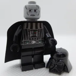 Darth Vader, Light Bluish Gray Skin, Scarred Right Cheek, Eyebrows