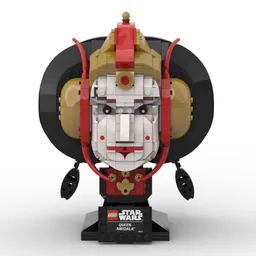 Padmé Amidala Head (Queen outfit) - Helmet Collection Style