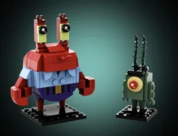 Mr. Krabs and Plankton Brickheadz