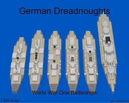 1:560 Scale German Dreadnoughts