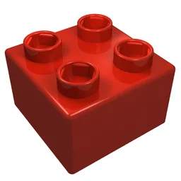 Quatro Brick 2 x 2 / Red