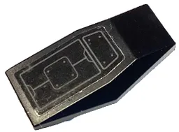 Large Figure Armor Plate Small with Hull Plates with Dark Bluish Gray Lines and Rivets Pattern (Sticker) - Set 76122