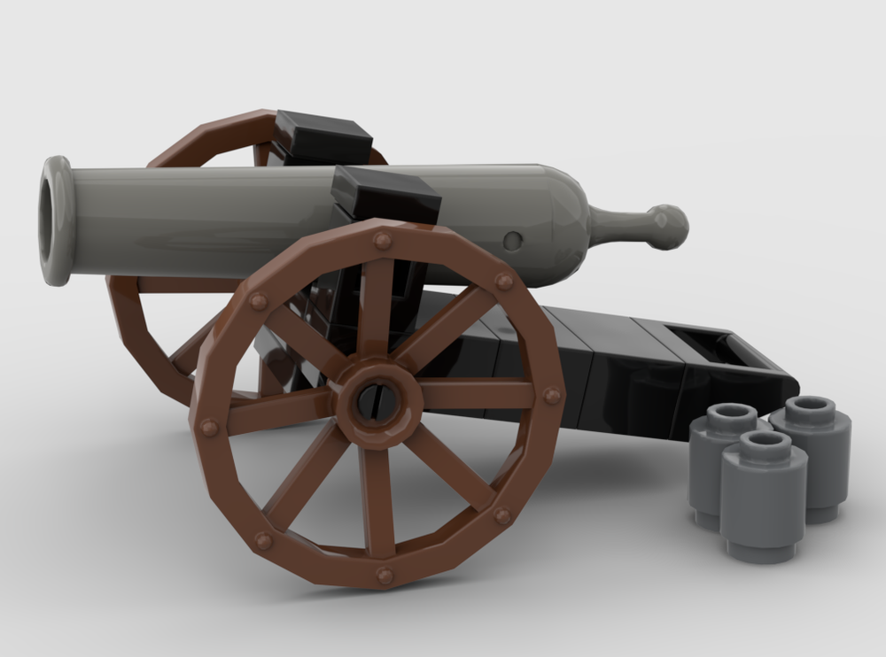 Lego 1800s style cannon