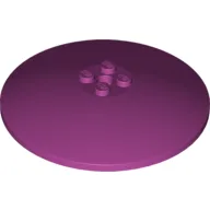 Dish 8 x 8 Inverted [Radar], Solid Studs, Rounded Anti-stud Underside / Magenta