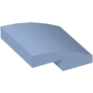 Lego Brick Curved 2 x 2 x 2/3 / Bright Light Blue