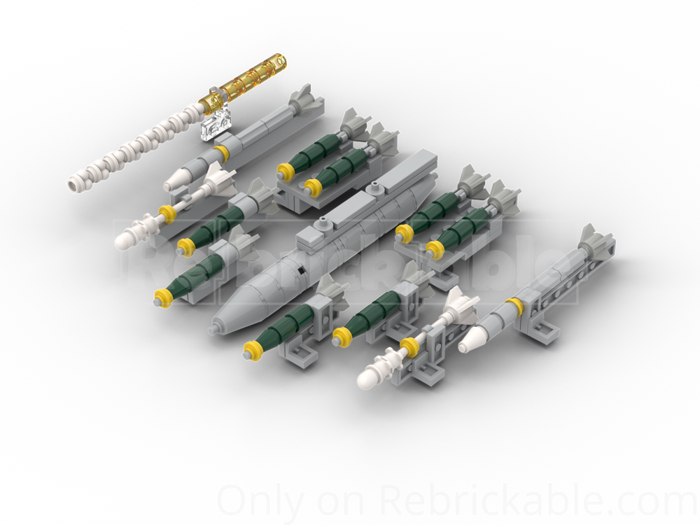 Lego Mirage 2000 weapon accessories