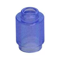 Brick Round 1 x 1 Open Stud / Opal Trans-Purple