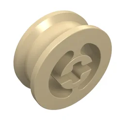 Wheel with Split Axle hole / Tan