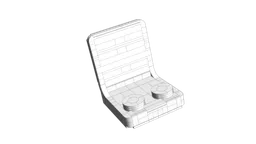 Upscaled Minifig Seat 4079