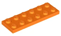 Plate 2 x 6 / Orange