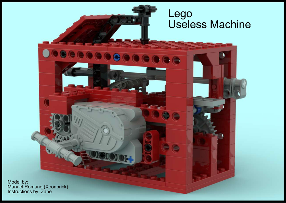 Lego Mechanical Useless Machine