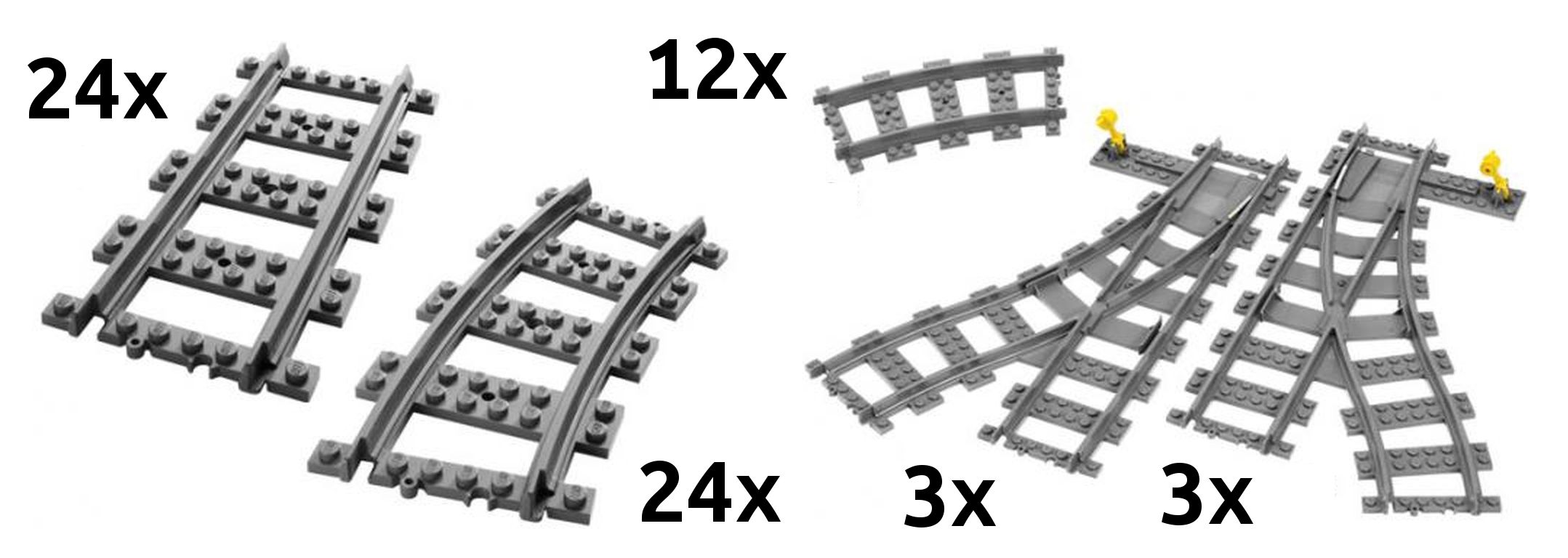 Lego Deluxe Track for RC Trains