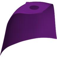 Lego Neckwear Cape, Standard [Traditional Starched Fabric] / Light Purple