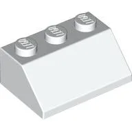 Brick Sloped 45° 2 x 3 / White