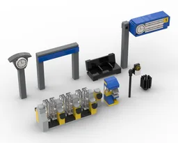 Dutch Train Station Accessories Pack