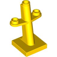 Lego Boat, Mast 2 x 2 x 3 Inclined with Stud on Top and Two Sides / Yellow