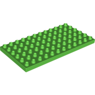 Lego Duplo Plate 6 x 12 / Bright Green