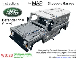Land-Rover Defender 110 3 doors Bodywork (for MAP)