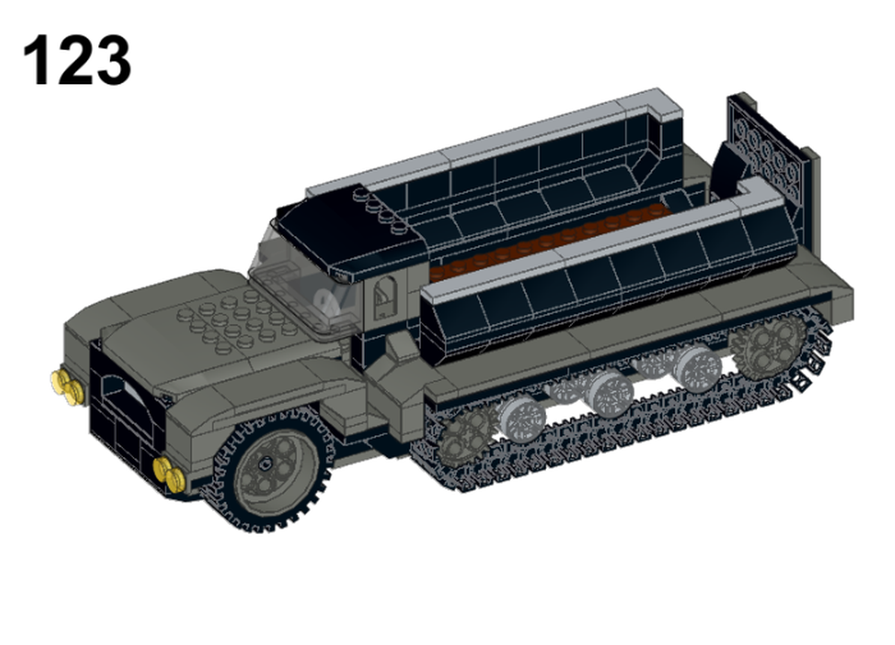 Lego Half- Track Troop Transporter