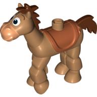 Lego Duplo Animal Horse "Bullseye" / Medium Nougat