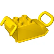 Duplo Dirt Compactor with Black Base and Handles / Yellow