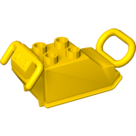 Lego Duplo Dirt Compactor with Black Base and Handles / Yellow