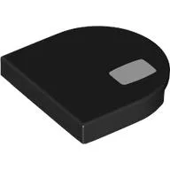 Tile Round 2 x 2 Half Circle with White Rectangle / Pupil Print