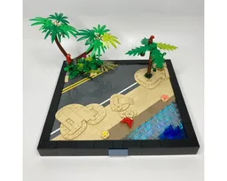 Beachy Diorama Display