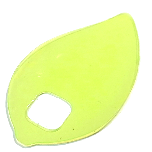 Lego Clikits Icon Accent, Leaf 4 1/2 x 2 1/2 / Trans-Light Bright Green